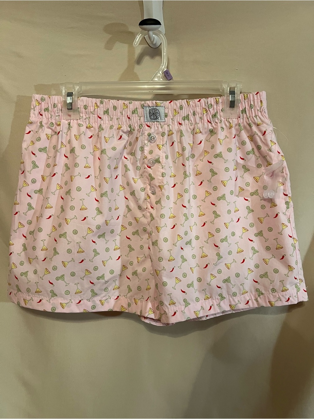 Better Together Pink Cocktail Print Cotton Pajama Shorts